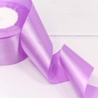 Лента Атласная Сатин 5см*25ярд Фиалковый 1/4 1/48 Арт: 562-50/113