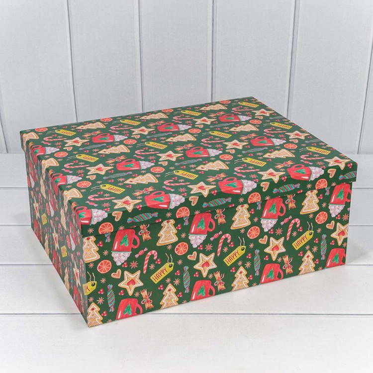 Коробки Прямоугольные Набор 1/15 42,5*33*17,6 "Новый год"-2625 1/2 Арт: 730902/2625