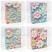 Пакет подарочный с блёстками "Цветы" (микс 262) 18*23*10 210г 1/20 1/360 Арт: 000262E