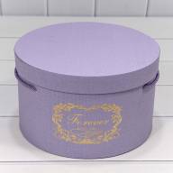 Коробки Круглые Набор 1/3 25,1*15,5 &quot;Forever Love You&quot; Сиреневый 1/18 Арт: 7201320/4 - Коробки Круглые Набор 1/3 25,1*15,5 "Forever Love You" Сиреневый 1/18 Арт: 7201320/4