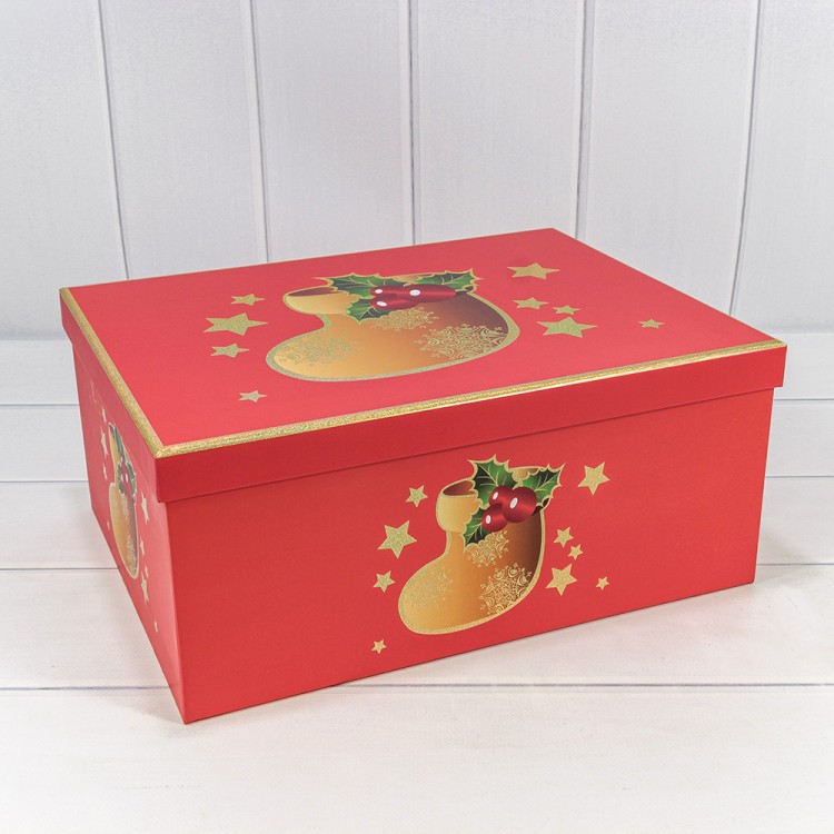 Коробки Прямоугольные Набор 1/10 37,5*29*16 "Новый год"-3000 1/4 Арт: 730605/3000