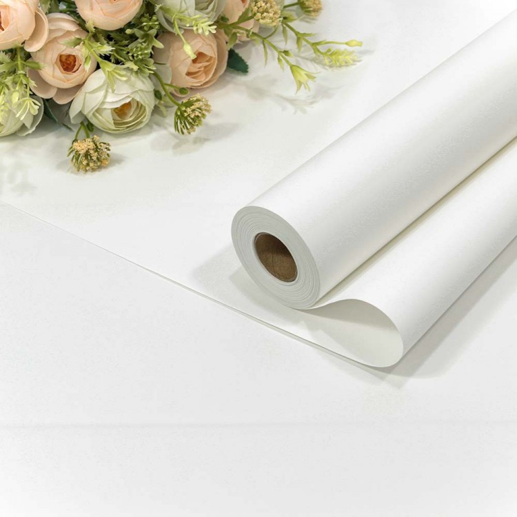 Плёнка 58см 800г матовая/глянцевая "Корейская" 65мкм Белый 1/12 Арт: 1838/2