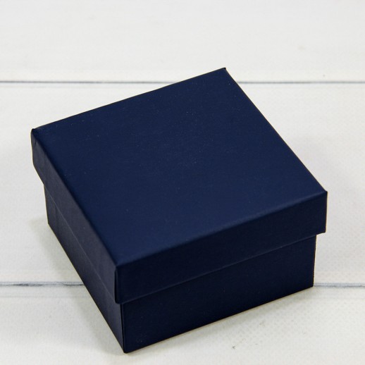Коробка Квадратная 9*9*5,5 Крафт Тёмно-синий 1/6 1/120 Арт: 62298/9