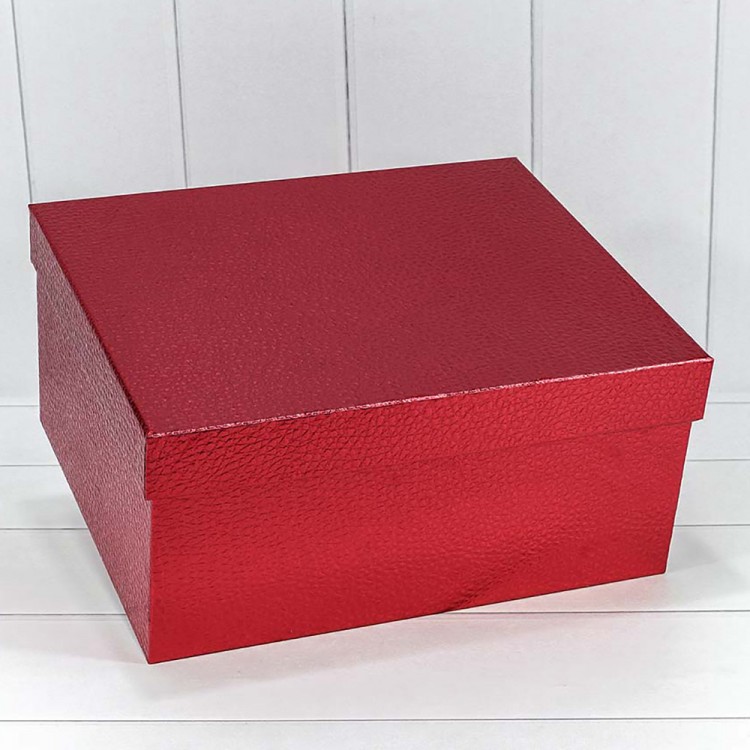 Коробки Прямоугольные Набор 1/10 35,5*30*17 "Кожа крокодила" Красный 1/6 Арт: 720688/5