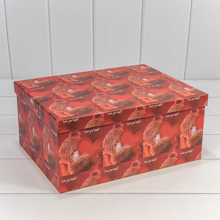 Коробки Прямоугольные Набор 1/10 34*26*15,3 "Мишка с сердцем" 1/6 Арт: 721604/359