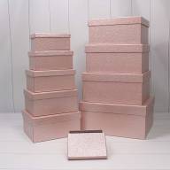 Коробки Прямоугольные Набор 1/10 35,5*30*17 &quot;Кожа крокодила&quot; Розовый 1/6 Арт: 720688/6 - Коробки Прямоугольные Набор 1/10 35,5*30*17 "Кожа крокодила" Розовый 1/6 Арт: 720688/6