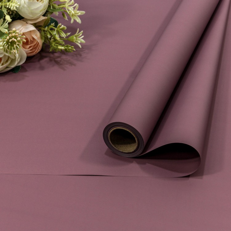 Плёнка 0,58*10м 255г матовая "Корейская" 65мкм Серо-пурпурный 1/30 Арт: 1638/7639