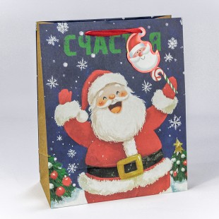 Пакет подарочный Крафт "Новый год" (микс 440) 26*32*13 140г 1/20 1/360 Арт: 300440C