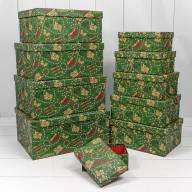 Коробки Прямоугольные Набор 1/10 34*26*15,3 &quot;Подарочки&quot; 1/6 Арт: 730604/1646 - Коробки Прямоугольные Набор 1/10 34*26*15,3 "Подарочки" 1/6 Арт: 730604/1646