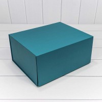 Коробка Прямоугольная 32*26*15 складная Тёмно-бирюзовый 1/20 Арт: 721155/1914