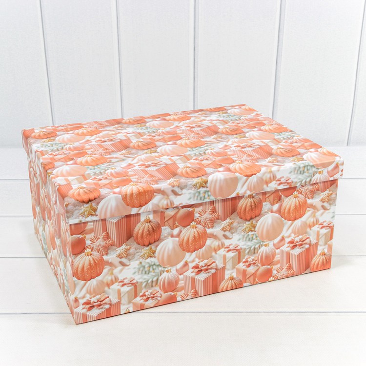 Коробки Прямоугольные Набор 1/10 34*26*15,3 "Новый год"-2702 1/6 Арт: 730604/2702