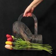 Переноска для цветов 38*15*40 918 600мкм 1/10 1/100 Арт: 000918-2 - Переноска для цветов 38*15*40 918 600мкм 1/10 1/100 Арт: 000918-2