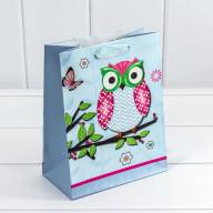 Пакет подарочный &quot;Сова&quot; (микс) 18*21,5*8 1/20 1/480 Арт: 00036E - Пакет подарочный "Сова" (микс) 18*21,5*8 1/20 1/480 Арт: 00036E