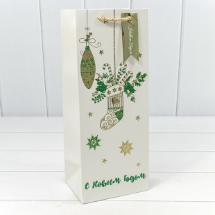 Пакет подарочный "Новый год" (микс 434) 14*35*11 210г 1/20 1/240 Арт: 300434M