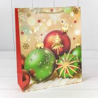 Пакет подарочный &quot;Новый год&quot; (микс 420) 26*32*10 210г 1/20 1/240 Арт: 300420C - Пакет подарочный "Новый год" (микс 420) 26*32*10 210г 1/20 1/240 Арт: 300420C