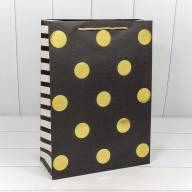 Пакет подарочный с тиснением &quot;Горох&quot; (микс) 32*45*15 210г 1/20 1/120 Арт: 000123A - Пакет подарочный с тиснением "Горох" (микс) 32*45*15 210г 1/20 1/120 Арт: 000123A