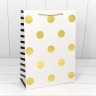 Пакет подарочный с тиснением &quot;Горох&quot; (микс) 32*45*15 210г 1/20 1/120 Арт: 000123A - Пакет подарочный с тиснением "Горох" (микс) 32*45*15 210г 1/20 1/120 Арт: 000123A