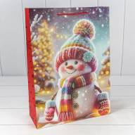 Пакет подарочный &quot;Новый год&quot; (микс 421) 30*41,5*12 210г 1/20 1/120 Арт: 300421A - Пакет подарочный "Новый год" (микс 421) 30*41,5*12 210г 1/20 1/120 Арт: 300421A