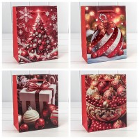 Пакет подарочный "Новый год" (микс 463) 18*23*10 210г 1/20 1/360 Арт: 300463E