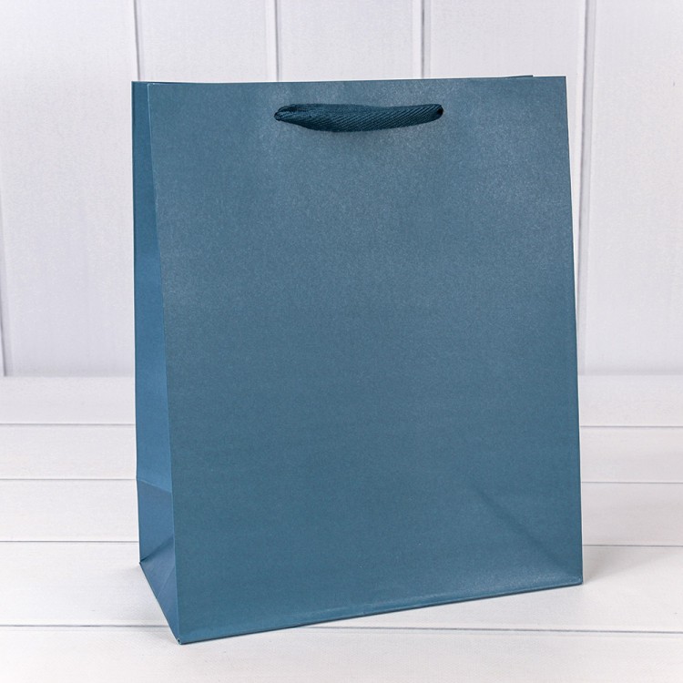 Пакет подарочный Крафт Синий 26*32*13 180г 1/10 1/240 Арт: 000222C/2188