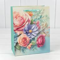 Пакет подарочный "Цветы" (микс 225) 18*23*10 210г 1/20 1/360 Арт: 000225E - Пакет подарочный "Цветы" (микс 225) 18*23*10 210г 1/20 1/360 Арт: 000225E