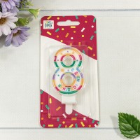 Свеча для торта Цифра 8 "С днём рождения" 6см 1/12 1/120 Арт: 20010-29/8