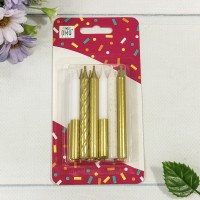 Свечи для торта набор (12 шт.) 8см (микс 16) 1/12 1/144 Арт: 20010-95/16