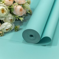 Плёнка 0,59*34м 900г "Корейская" 65мкм Голубой-635 1/6 1/12 Арт: 90038/635