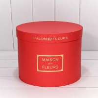 Коробки Круглые Набор 1/5 32*24,5 "Maison des Fleurs" Красный 1/4 Арт: 7215006/074