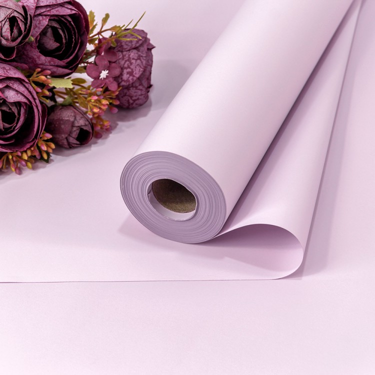 Плёнка 58см 800г матовая "Корейская" 65мкм Сиреневый 1/12 Арт: 1838/263