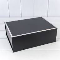 Коробка Прямоугольная 30,6*23*11 складная на магнитах Чёрный 1/40 Арт: 720116/4 - Коробка Прямоугольная 30,6*23*11 складная на магнитах Чёрный 1/40 Арт: 720116/4