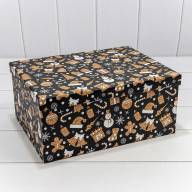 Коробки Прямоугольные Набор 1/10 34*26*15,3 &quot;Новый год&quot;-1645 1/6 Арт: 730604/1645 - Коробки Прямоугольные Набор 1/10 34*26*15,3 "Новый год"-1645 1/6 Арт: 730604/1645