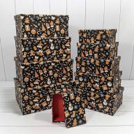 Коробки Прямоугольные Набор 1/10 34*26*15,3 &quot;Новый год&quot;-1645 1/6 Арт: 730604/1645 - Коробки Прямоугольные Набор 1/10 34*26*15,3 "Новый год"-1645 1/6 Арт: 730604/1645