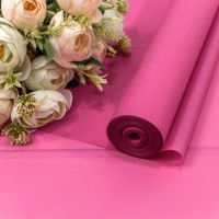 Плёнка 0,59*34м 900г матовая однотонная 55мкм Пурпурно-розовый 1/6 1/12 Арт: 90057/6057