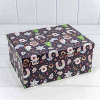 Коробки Прямоугольные Набор 1/10 34*26*15,3 "Новый год"-2626 1/6 Арт: 730604/2626