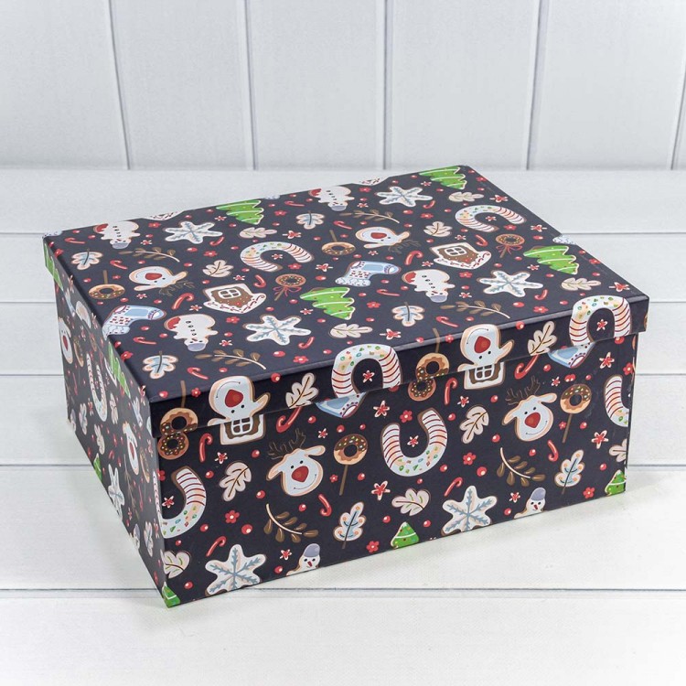 Коробки Прямоугольные Набор 1/10 34*26*15,3 "Новый год"-2626 1/6 Арт: 730604/2626