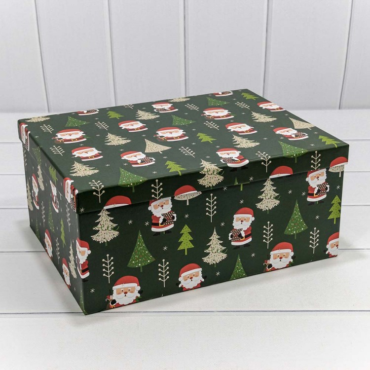 Коробки Прямоугольные Набор 1/10 34*26*15,3 "Дед Мороз" 1/6 Арт: 730604/2121