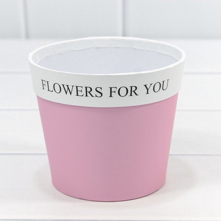 Коробка "Ваза для цветов" 10,5*12 "Flowers For You" Розовый 1/10 1/120 Арт: 720790/2