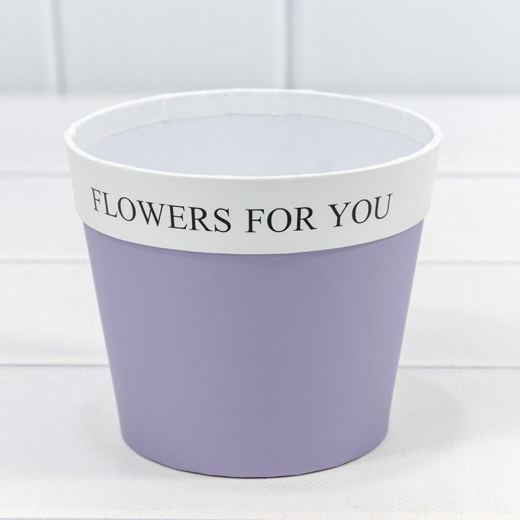 Коробка "Ваза для цветов" 10,5*12 "Flowers For You" Сиреневый 1/10 1/120 Арт: 720790/3
