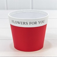 Коробка "Ваза для цветов" 10,5*12 "Flowers For You" Красный 1/10 1/120 Арт: 720790/5