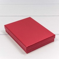 Коробка Прямоугольная 16*12*3,4 "Ромбики" Красный 1/12 1/120 Арт: 6121216/1
