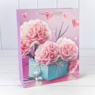 Пакет подарочный с 3D аппликацией "Гвоздики" (микс 260) 26*32*10 210г 1/20 1/240 Арт: 000260C - Пакет подарочный с 3D аппликацией "Гвоздики" (микс 260) 26*32*10 210г 1/20 1/240 Арт: 000260C